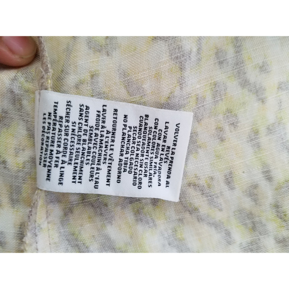 Ruby Rd Yellow/Gray Beaded Women's 3/4 Slit Sleeves Blouse Sz 16 NWOT - Picture 9 of 12